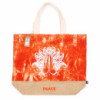 Sac entièrement naturel - Délavage orange - Main Namasté - Paix
