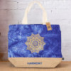Sac entièrement naturel - Délavage bleu - Mandala - Harmony