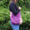 Sac fourre-tout en mélange doux - Fuchsia antique