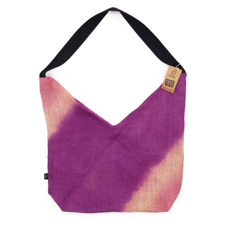 Sac fourre-tout en mélange doux - Fuchsia antique