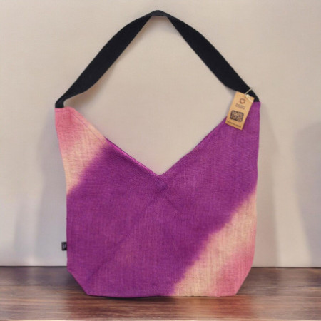 Sac fourre-tout en mélange doux - Fuchsia antique