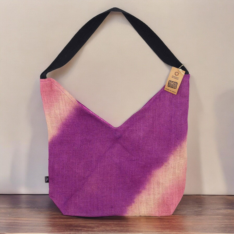 Sac fourre-tout en mélange doux - Fuchsia antique