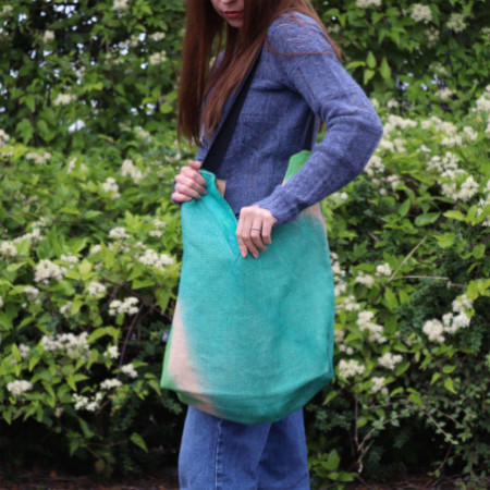 Sac fourre-tout en mélange doux - Bleu sarcelle