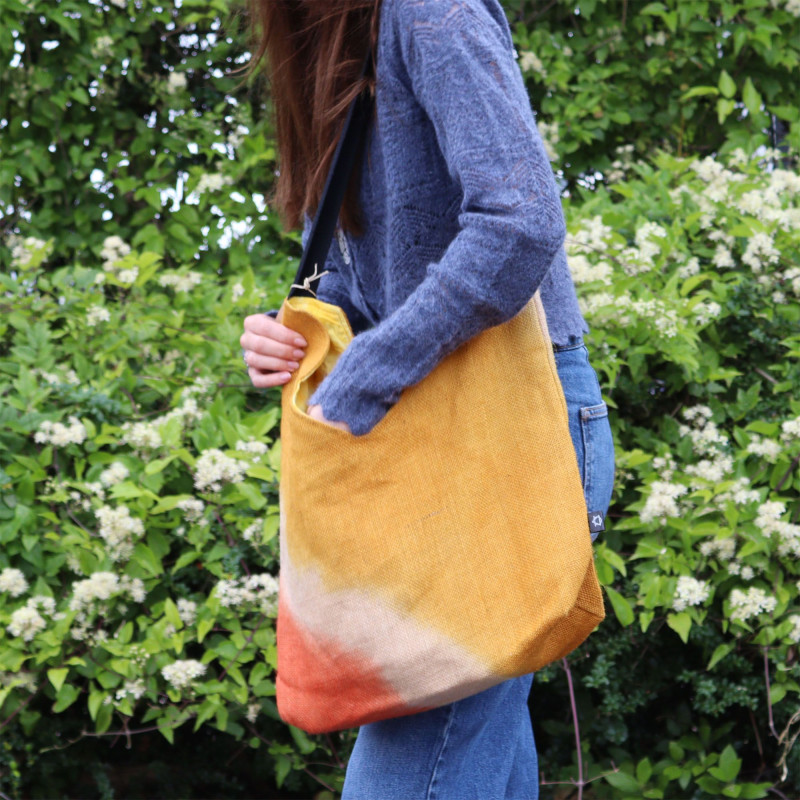 Sac fourre-tout en mélange doux - Curcuma