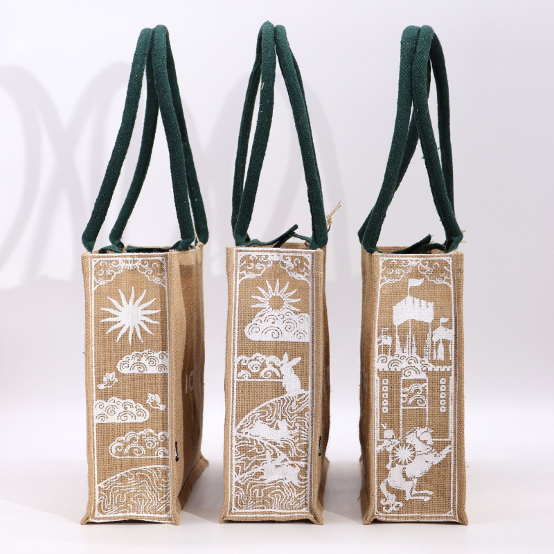 Grand sac en jute Hop Hare - Je suis courageux