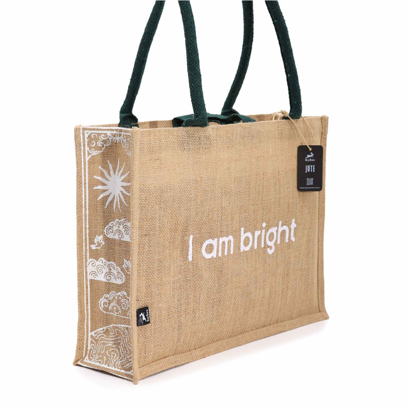 Grand sac en jute Hop Hare - Je suis brillant