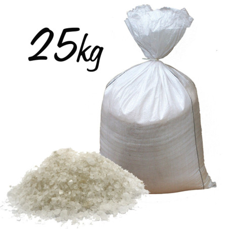 Sels de bain blancs de l'Himalaya 1-2 mm - Sac de 25 kg