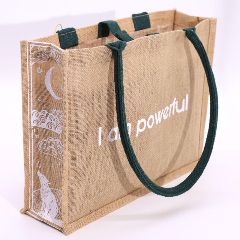 Grand sac en jute Hop Hare - Je suis puissant