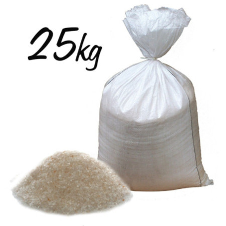 Sels de bain roses de l'Himalaya à gros grains - Sac de 25 kg