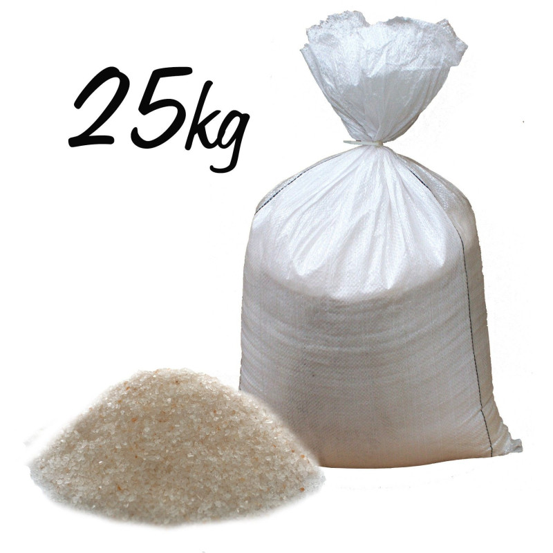 Sels de bain roses de l'Himalaya à gros grains - Sac de 25 kg