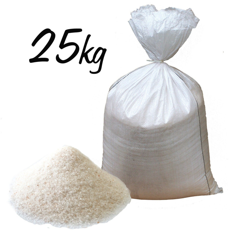 Sels de bain roses de l'Himalaya à grains fins - Sac de 25 kg