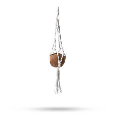 Manique en macramé classique - Naturel Grand pot