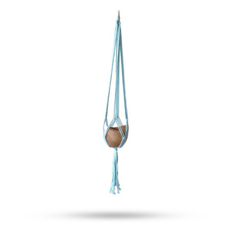 Manique en macramé classique - Bleu poudre