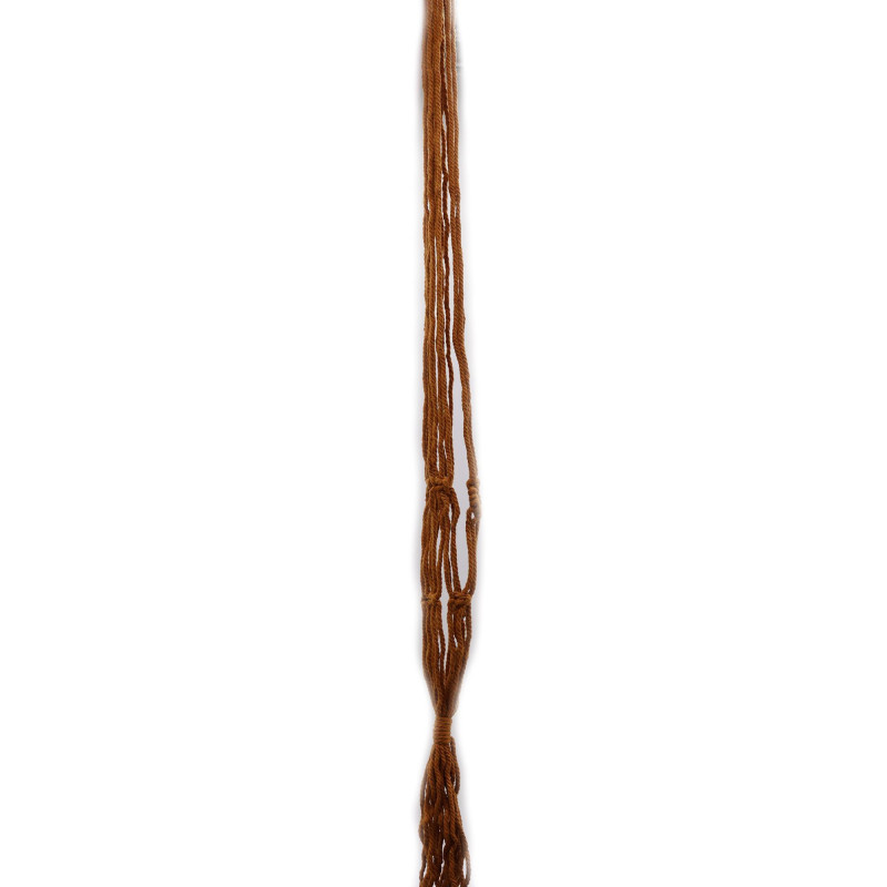 Manique en macramé classique - Chocolat