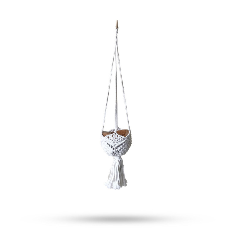 Manique décorative en macramé - Naturel