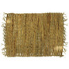 Set de table naturel en jacinthe d'eau - Robusta et franges