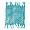 Lot de 4 sous-verres naturels à franges en jonc de mer - Turquoise