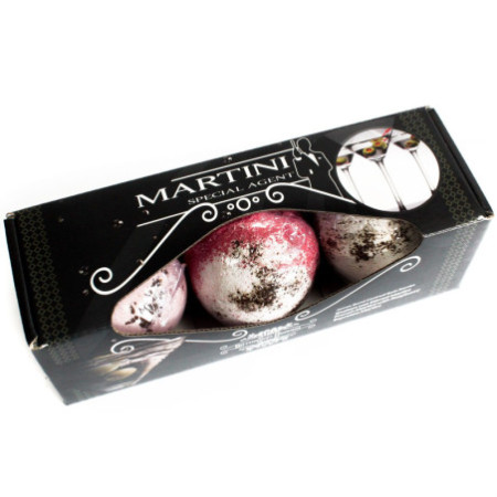 Ensemble de trois bombes de bain Martini