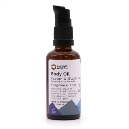Huile corporelle bio 50 ml - Rose musquée (sans parfum)