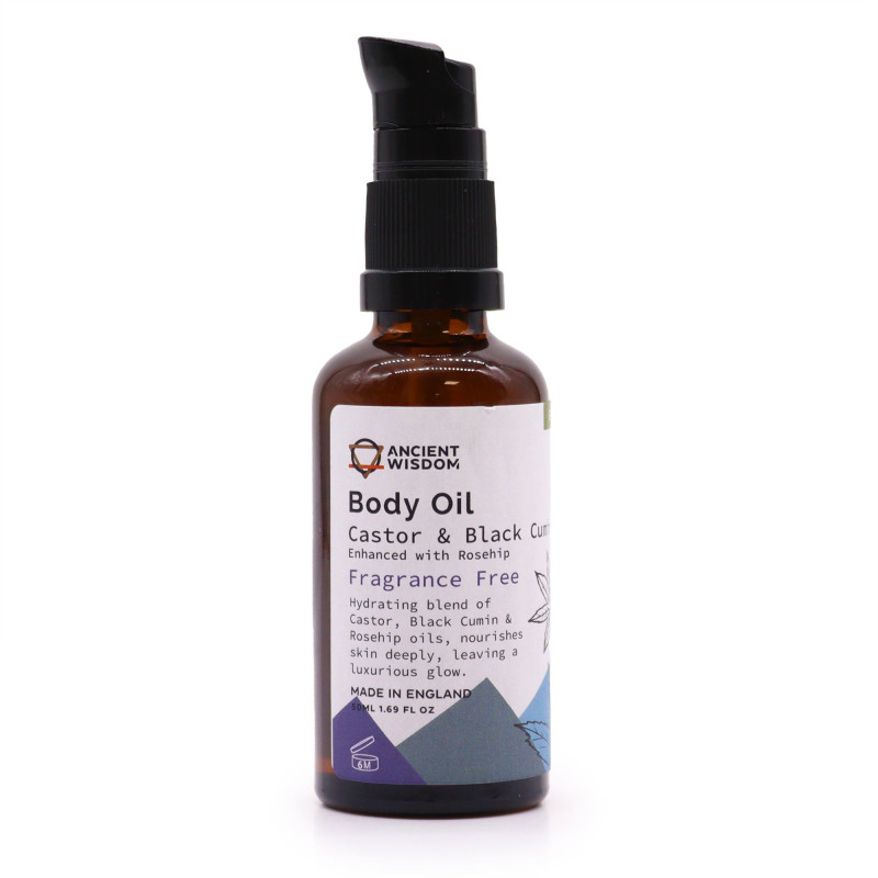 Huile corporelle bio 50 ml - Rose musquée (sans parfum)