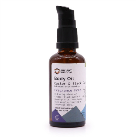 Huile corporelle bio 50 ml - Rose musquée (sans parfum)
