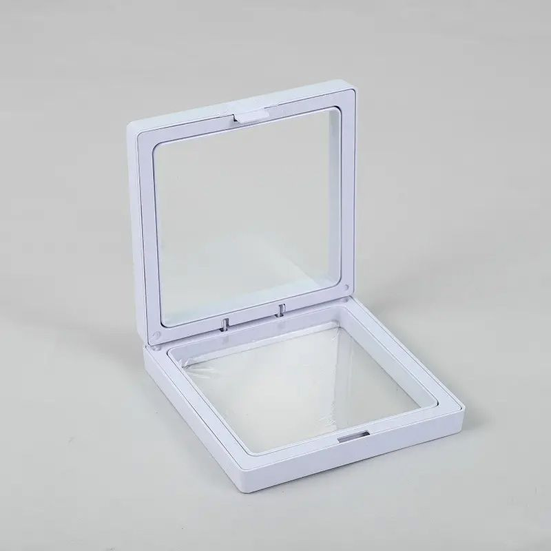 Petit cadre flottant 3D 7 x 7 cm - Blanc
