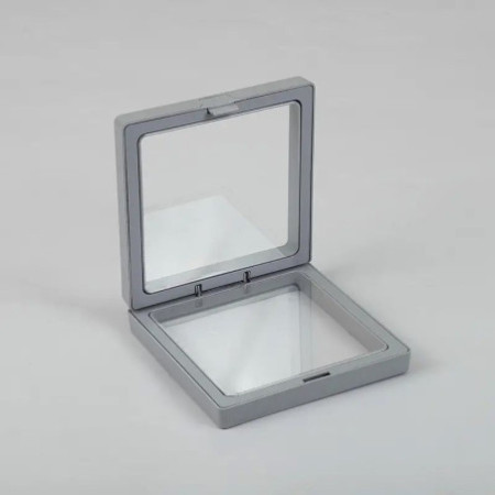 Petit cadre flottant 3D 7 x 7 cm - Gris