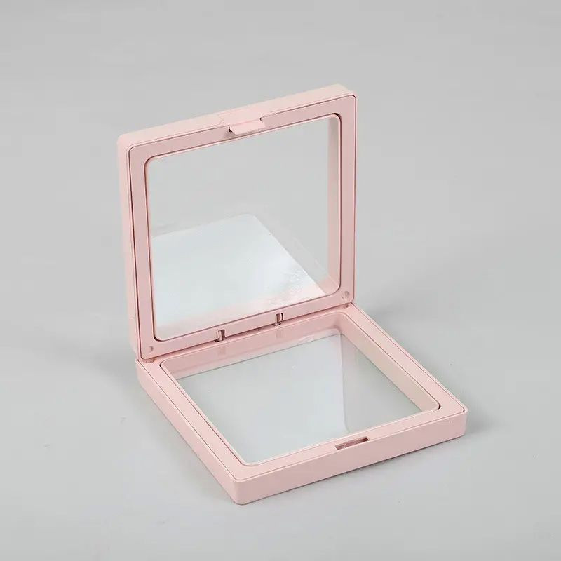 Petit cadre flottant 3D 7 x 7 cm - Rose