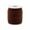 Rouleau de cordon pour pendentif - 2,5 mm x 45 m - Marron foncé A010