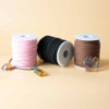 Rouleau de cordon pour pendentif - 2,5 mm x 45 m - Marron foncé A010