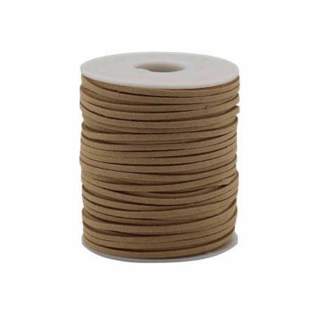 Rouleau de cordon pour pendentif - 2,5 mm x 45 m - Tan A120