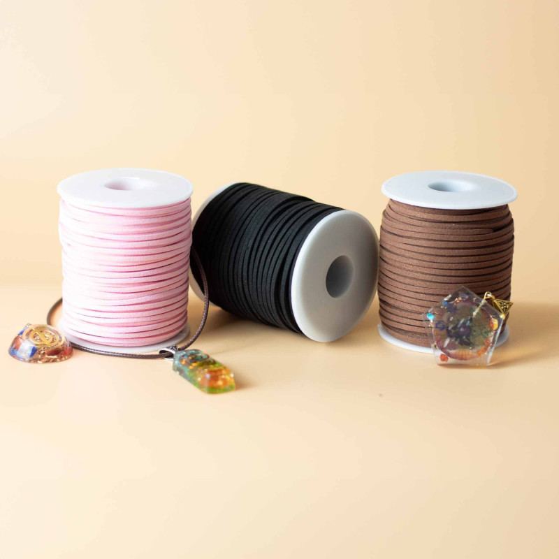 Rouleau de cordon pour pendentif - 2,5 mm x 45 m - Tan A120