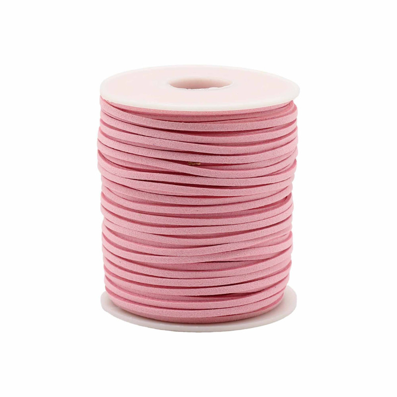 Rouleau de cordon pour pendentif - 2,5 mm x 45 m - Rose A064