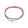 Lot de cordons cirés pour pendentifs - 2 mm x 55 cm - Assortis - Rouge 105