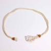 Collier avec cordon en cristal de 45 cm (18 pouces) - Naturel