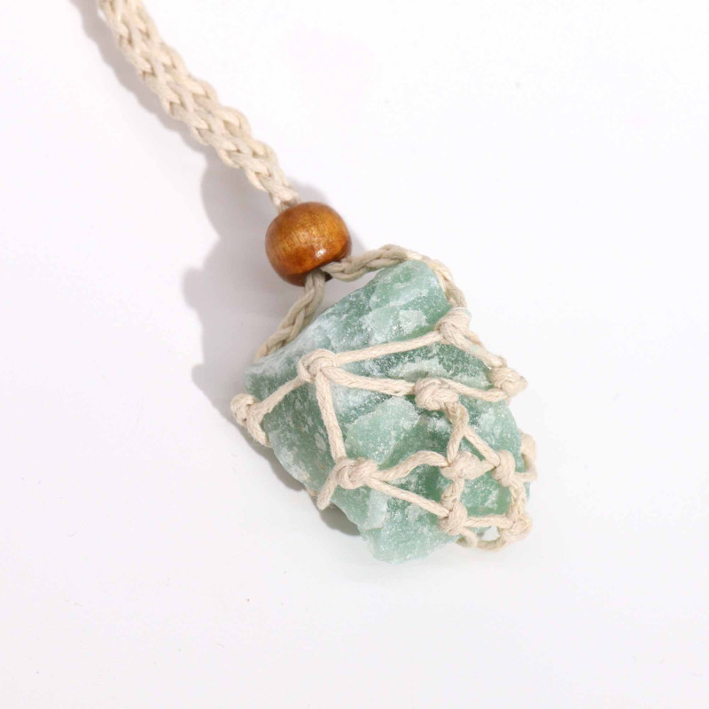Collier avec cordon en cristal de 45 cm (18 pouces) - Naturel