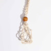 Collier avec cordon en cristal de 45 cm (18 pouces) - Naturel