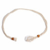 Collier avec cordon en cristal de 45 cm (18 pouces) - Naturel