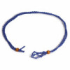 Collier avec cordon en cristal et pierres précieuses, 45 cm/18 pouces - Bleu marine