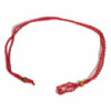 Collier avec cordon en cristal et pierres précieuses, 45 cm/18 pouces - Rouge
