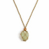 Collier avec cordon en cristal et pierres précieuses, 45 cm/18 pouces - Sable