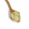 Collier avec cordon en cristal et pierres précieuses, 45 cm/18 pouces - Sable
