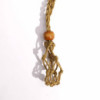 Collier avec cordon en cristal et pierres précieuses, 45 cm/18 pouces - Sable
