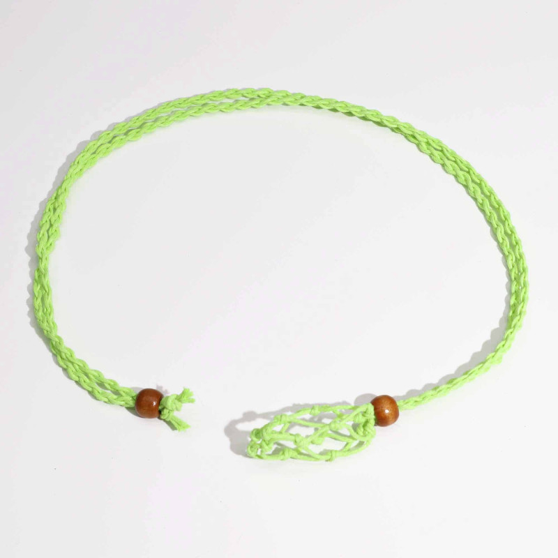 Collier en cristal et pierres précieuses, cordon de 45 cm (18 pouces) - Mélange de 11 couleurs