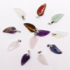 Pendentifs ailes d'ange en pierres précieuses (12 assortis) 28 x 15 mm