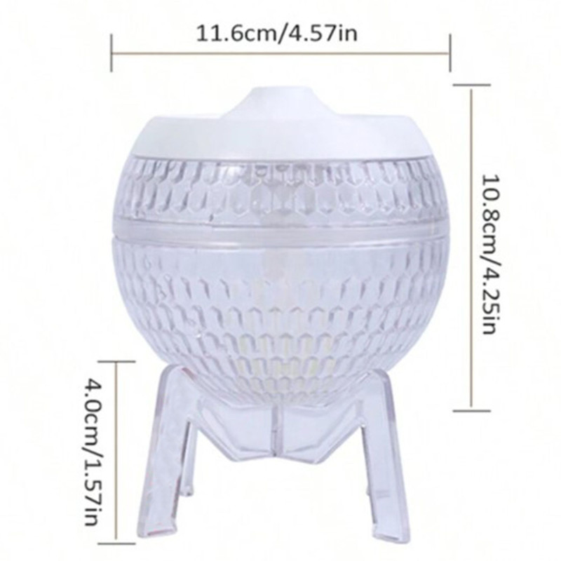 Humidificateur transparent Mondo Planet - USB - Changement de couleur (éclairage vers le bas)