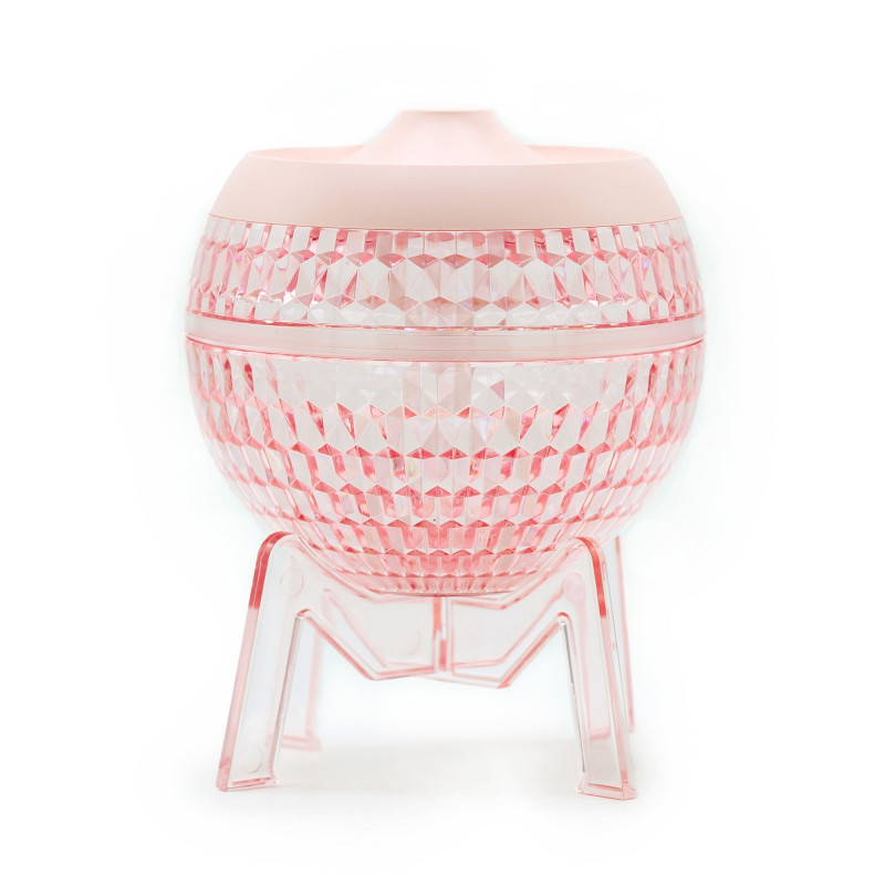 Humidificateur rose Mondo Planet - USB - Changement de couleur (éclairage vers le bas)