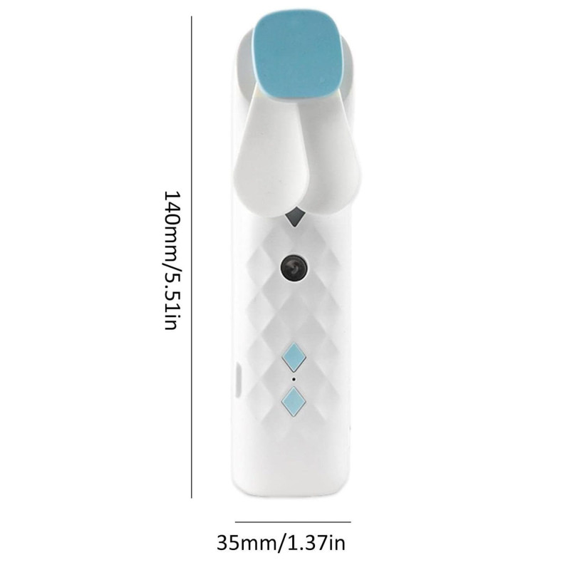 Ventilateur et spray pour le visage Nano Mist blanc - Rechargeable par USB