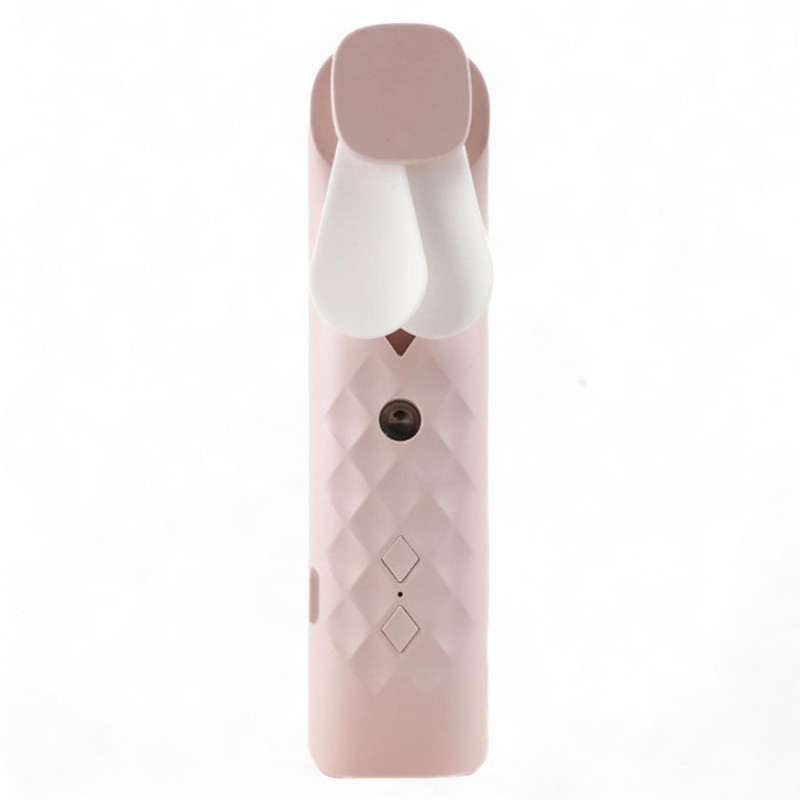 Ventilateur et spray pour le visage Pink Nano Mist - rechargeable par USB