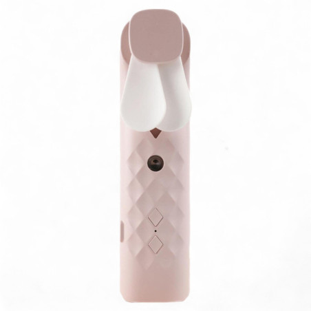Ventilateur et spray pour le visage Pink Nano Mist - rechargeable par USB